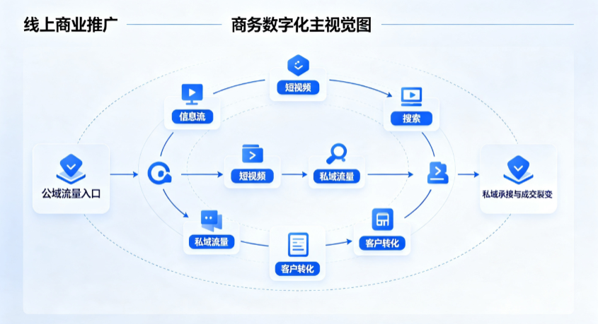 赣县线上商业推广怎么做？全域流量闭环搭建与低成本转化实战指南